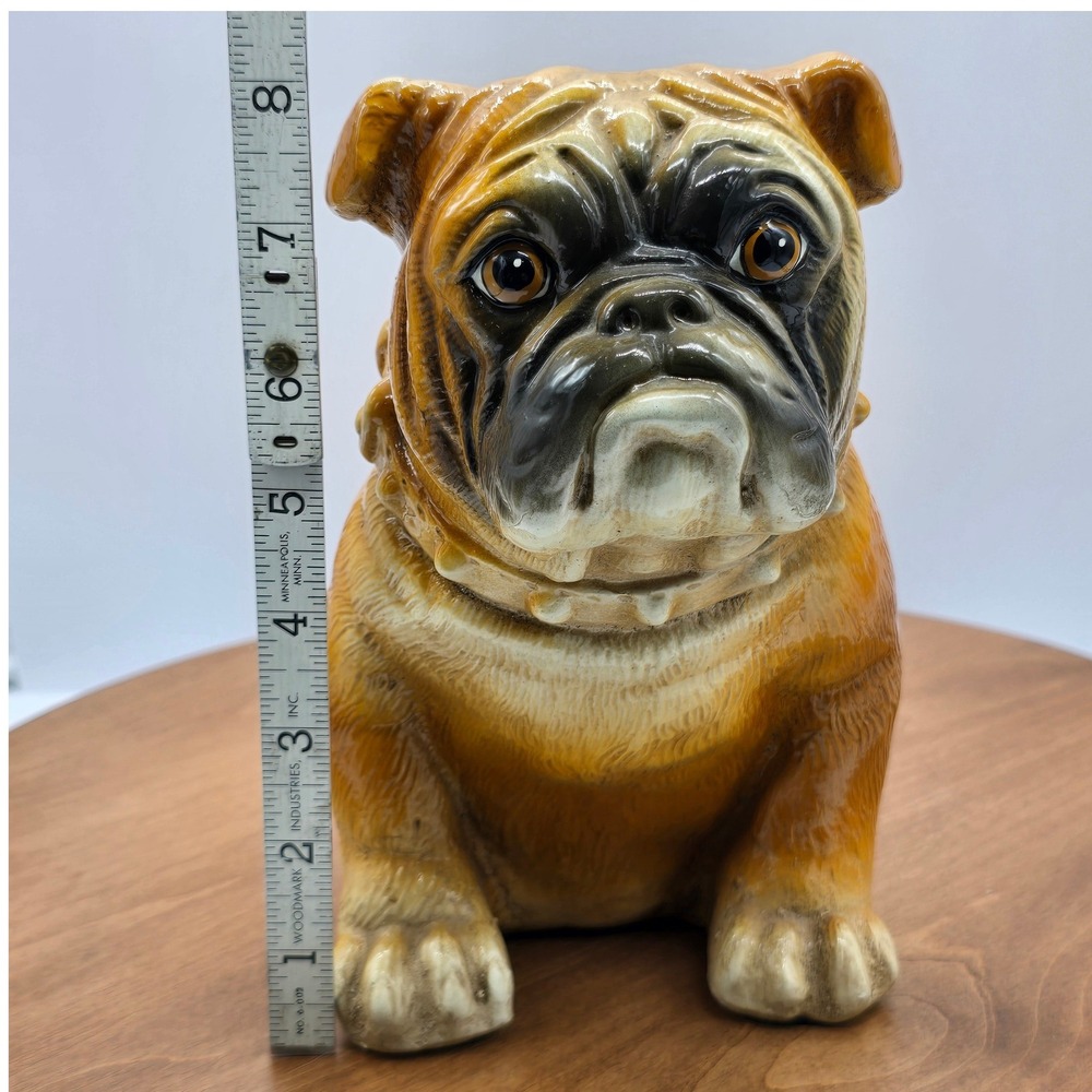 Vintage‎ Mack Truck English Bulldog Figurine Brown Ceramic Resin 8" Height - Picture 3 of 10